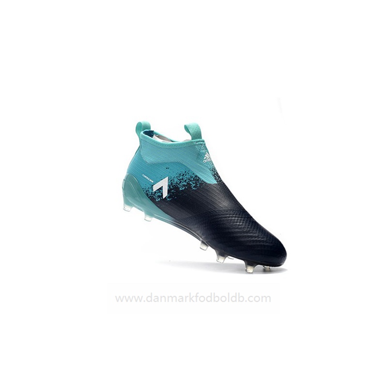 Adidas Ace 17+ Purecontrol FG Fodboldstøvler Herre – Sort Hvid Blå